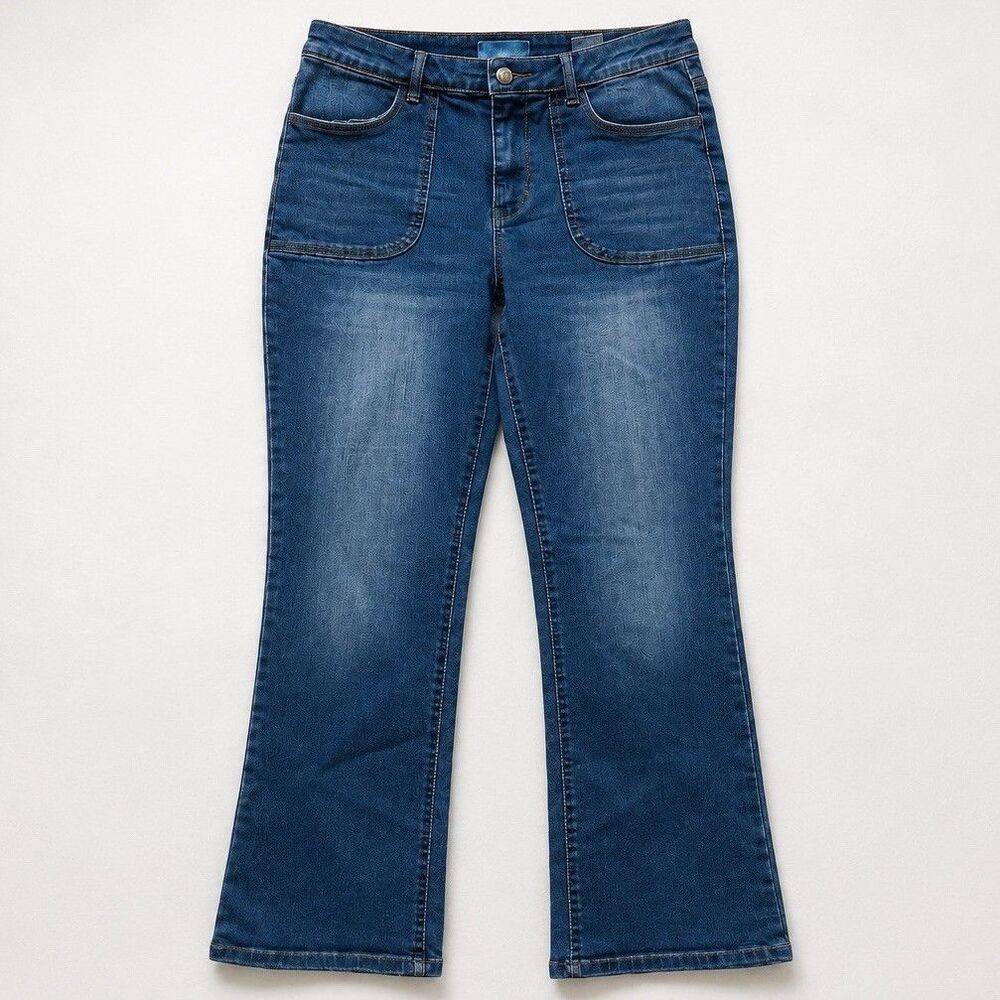 Draper James Women’s Size 12 Blue Bootcut Stretch Denim Jeans